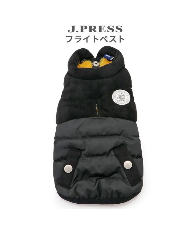 PET PARADISE J.PRESS 綿入り ベスト 《ブラック》 中型犬 大型犬 ブラック