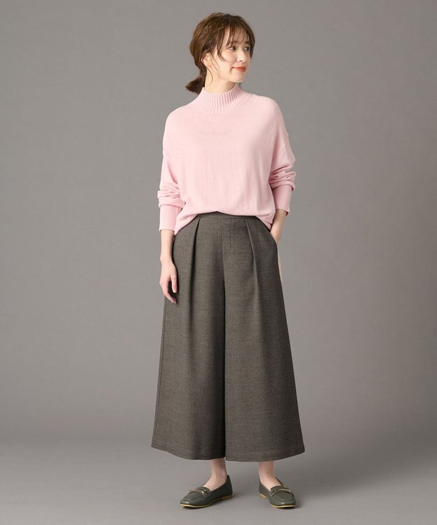 ANY 【手洗い可】イタリーヤーンウールカシミヤミックスプルオーバー ペールピンク