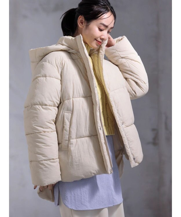 Green Parks ライトファイバーブルゾン Ivory