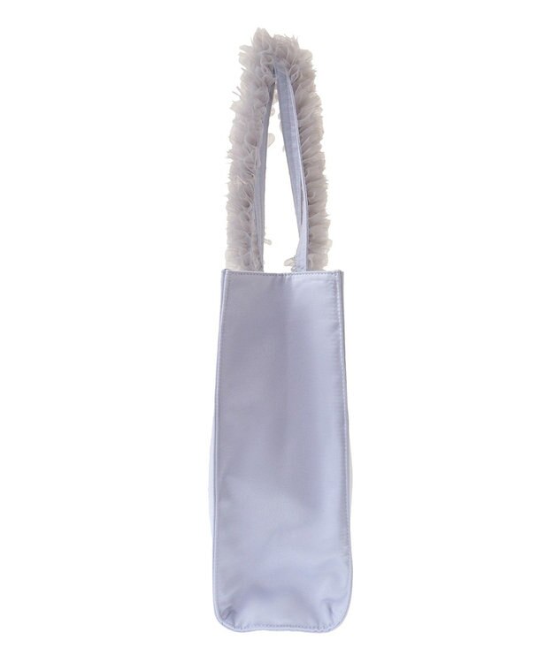 Maison de FLEUR EC限定チュールハンドルラインストーントートバッグ Grayish Blue