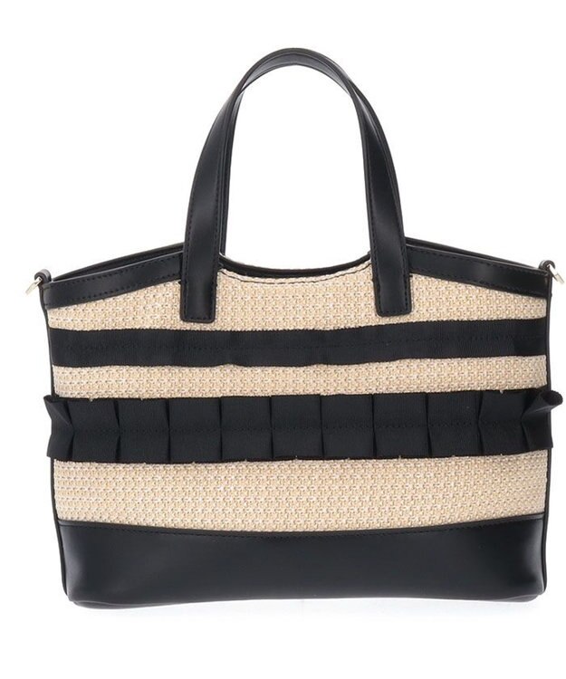 LANVIN en Bleu バリエ 2wayかごバッグ ブラック