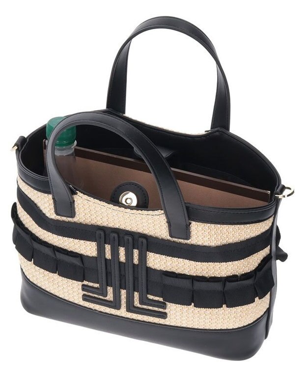 LANVIN en Bleu バリエ 2wayかごバッグ ブラック