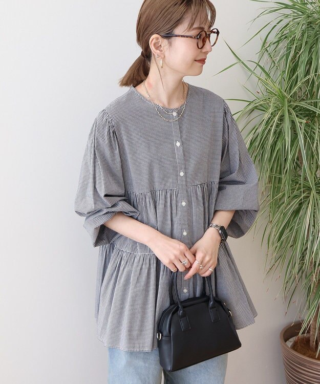 AMERICAN HOLIC 【先行予約】【WEB限定】ティアードギャザーブラウス Check