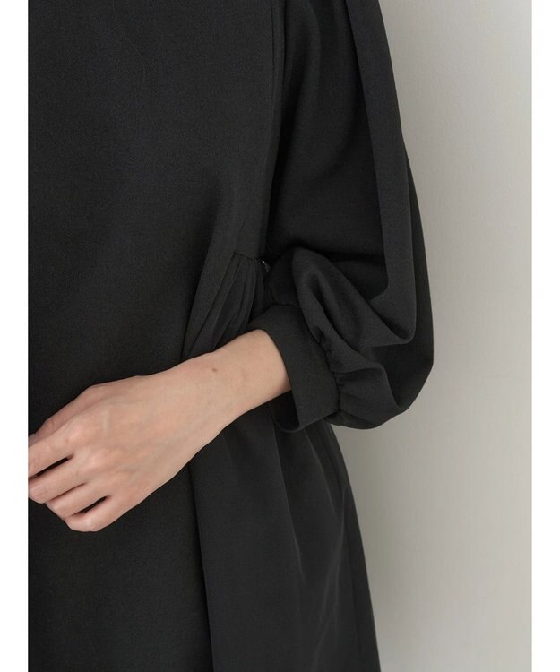 earth music&ecology チュールドッキングチュニック Black