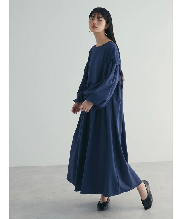 Green Parks armonia．２ｗａｙ袖ボリュームワンピース Navy