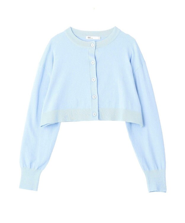 CRAFT STANDARD BOUTIQUE 選べる丈/クルーネックカーディガン Blue