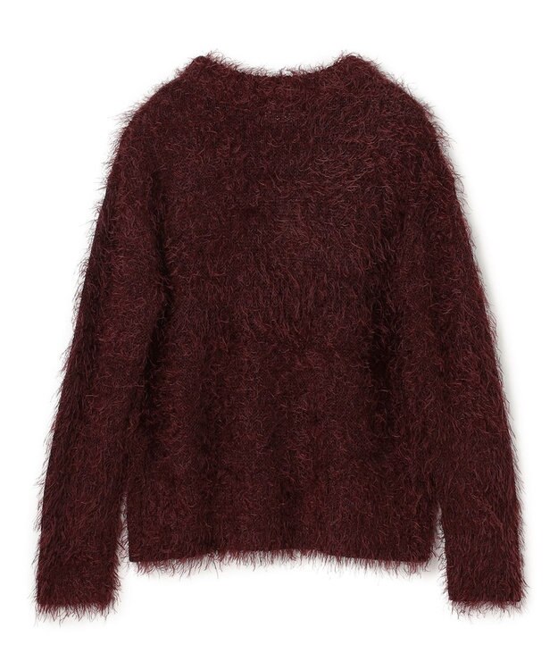 BEIGE， WERNER / ファンシーヤーンヘアリーニットプルオーバー Bordeaux