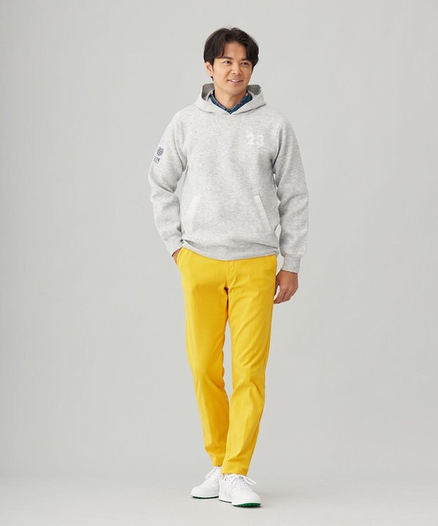 23区GOLF 【MEN】ダブルフェイスフーディー ライトグレー系