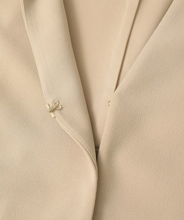 Green Parks Ｏ．洗えてストレッチ　ノーカラージャケット Light Beige