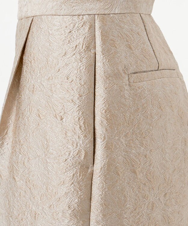 23区 【エステータ】シャイニージャカード パンツ グレージュ系