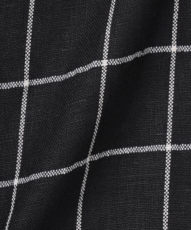 J.PRESS YORK STREET 【WOMEN】リネンライクイージーフィット ワンピース ブラック系3