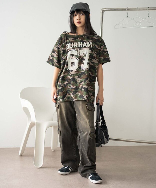 WEGO ２WAYグラフィックワンショルBIGT 柄4