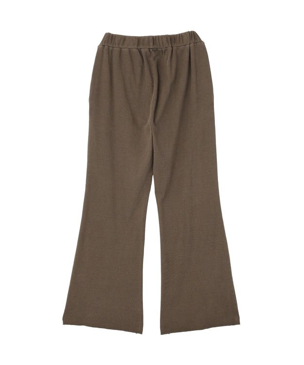 earth music&ecology ピグメントリブフレアパンツ Brown