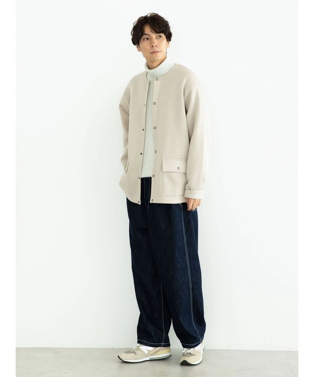 CRAFT STANDARD BOUTIQUE ニットフリースカーディガン Ivory