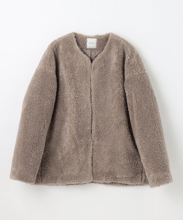 ANY L カールボアブルゾン モカ