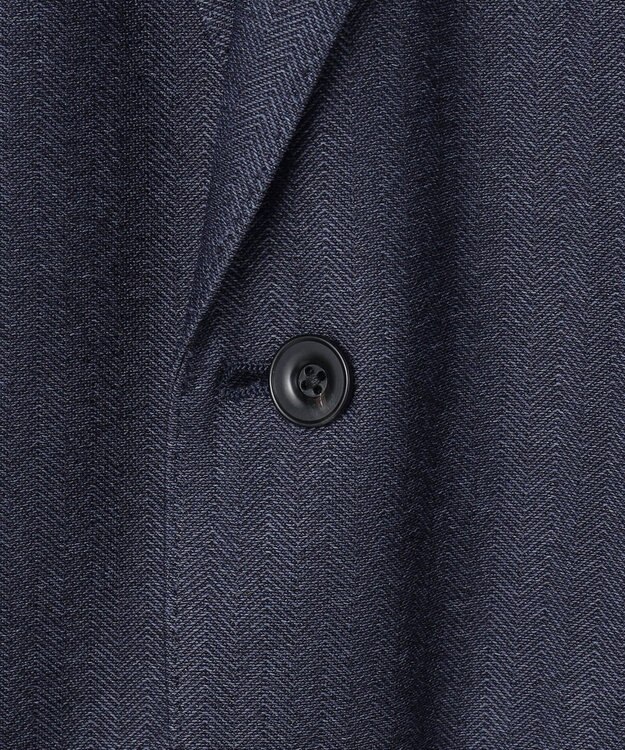 GOTAIRIKU セットアップ対応【カイテキ７機能】ドライジャージー ジャケット_ヘリンボーン柄(26年モデル) ネイビー×ヘリンボーン柄