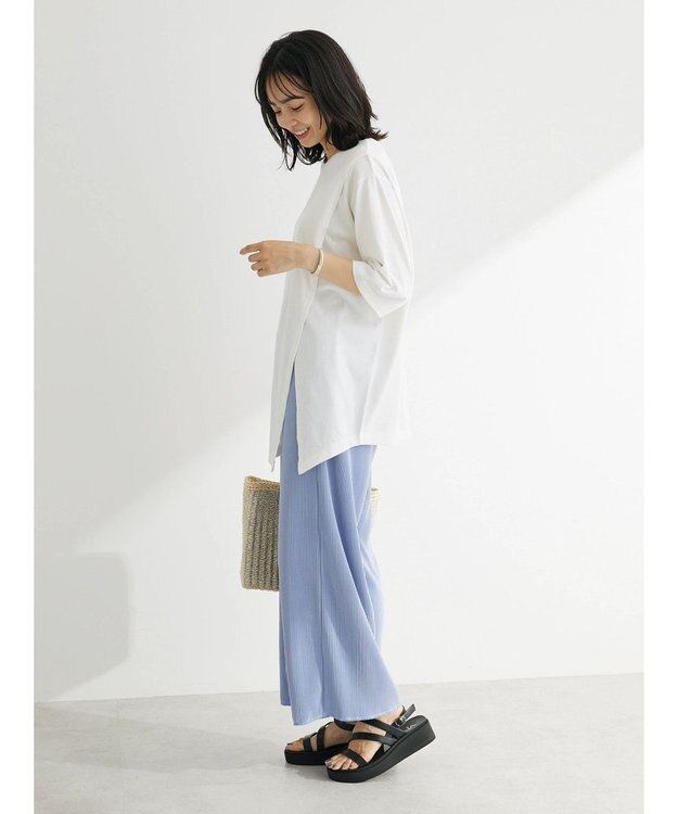 Green Parks アシメトリーデザインチュニック Off White