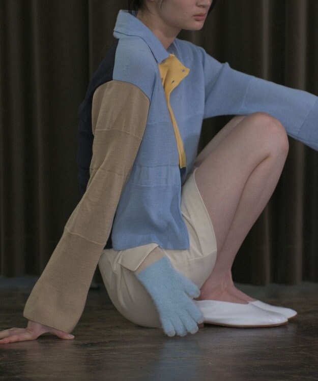TRICOTE リブ手袋 82BEIGE
