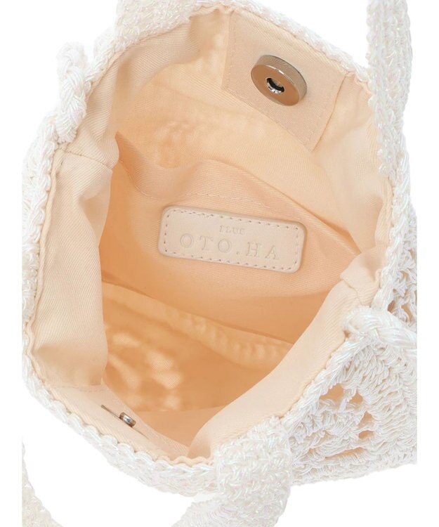 Green Parks ＯＴＯ．ＨＡ．　クロシェパッチワークショルダーバッグ White