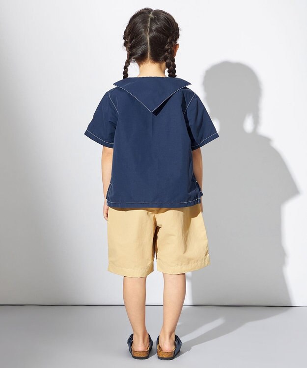 HELLY HANSEN 【キッズ】ショートスリーブバスクセイラーシャツ オーシャンネイビー