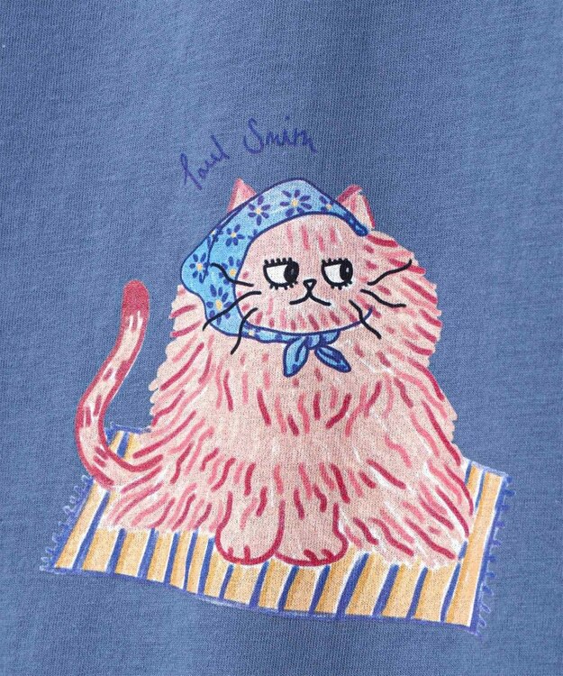Paul Smith ペルシャキャット 半袖Tシャツ ライトインディゴ