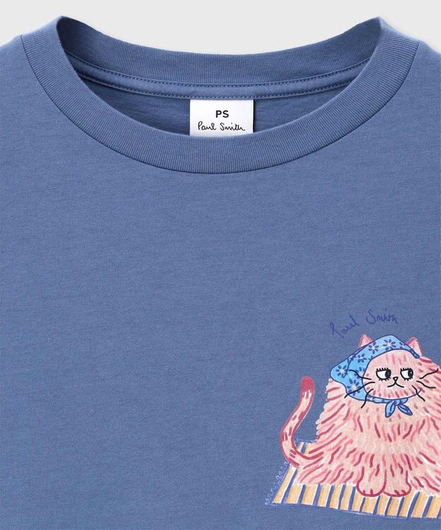 Paul Smith ペルシャキャット 半袖Tシャツ ライトインディゴ