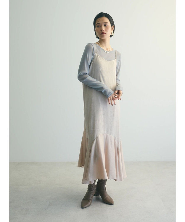 Green Parks ａ．マーメイドキャミワンピース Light Beige