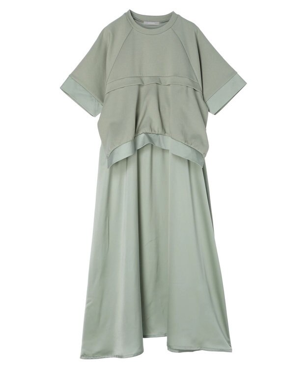 Green Parks armonia．カットレイヤードワンピース Mint