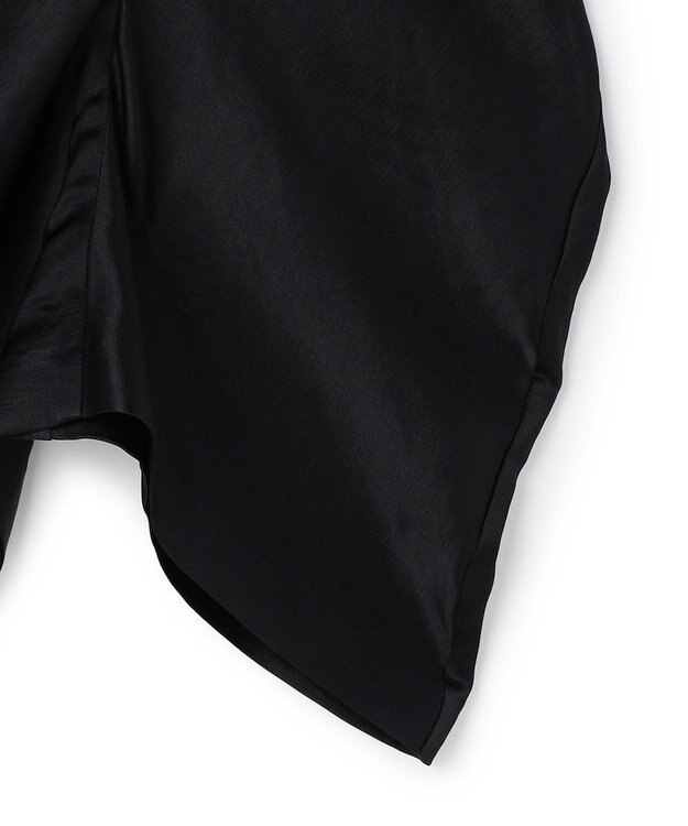 BEIGE， CYANO / サテン ドレープブラウス Black