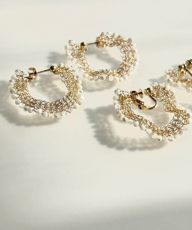 CASUMINO sweet pie 白蝶貝ピアス gold