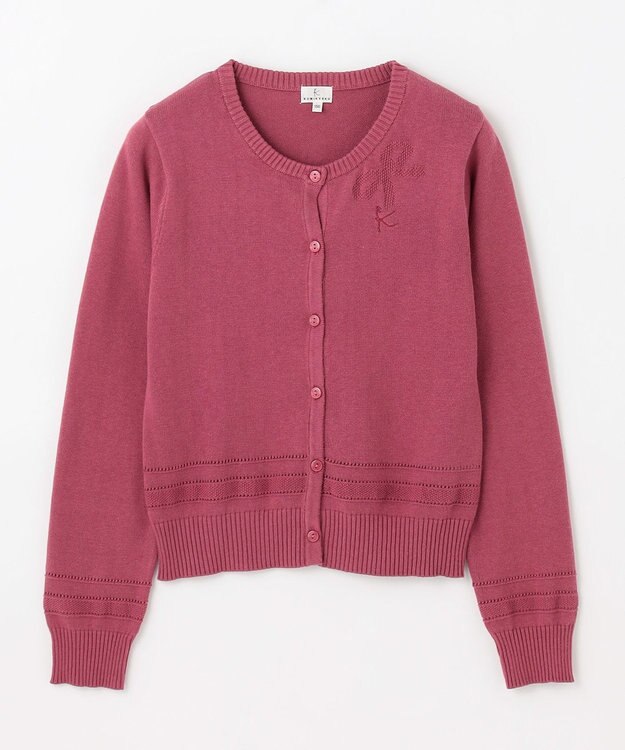 組曲 KIDS 【150-160㎝】クラシック カーディガン ラズベリー