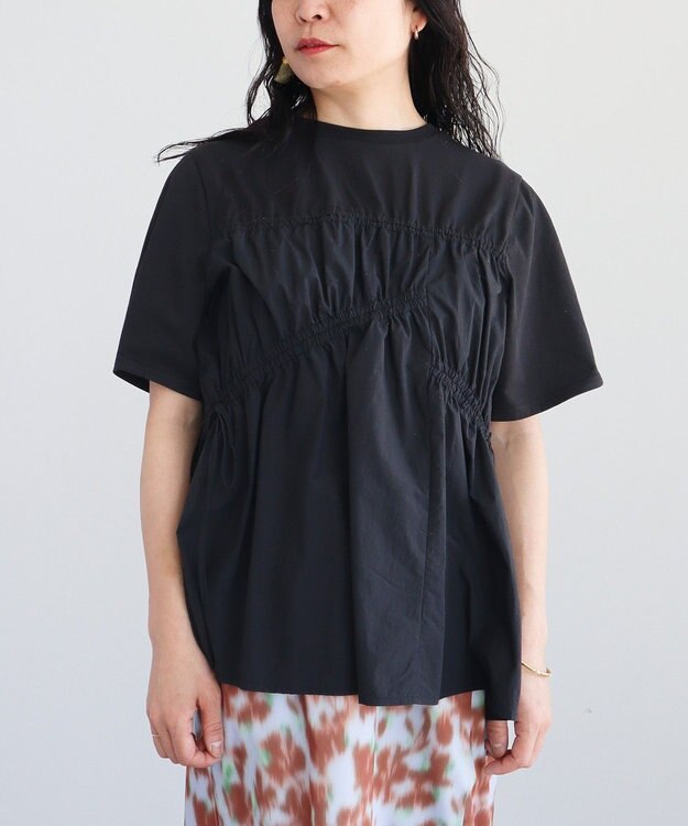 CRAFT STANDARD BOUTIQUE ギャザーデザインプルオーバー Black