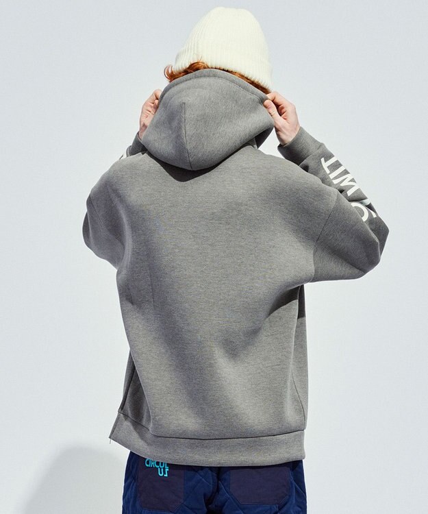 PW CIRCULUS 【NEWデザイン】【MEN】 LOGO graphic  デタッチャブルフーディー グレー系