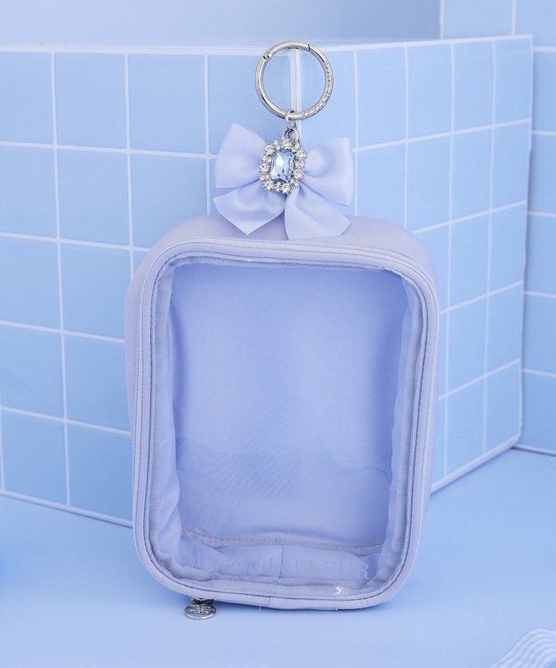 Maison de FLEUR ＥＣ限定ブルーマニアクリアポーチ Grayish Blue