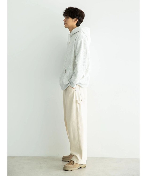 CRAFT STANDARD BOUTIQUE ケーブル柄カットパーカー2 Oatmeal