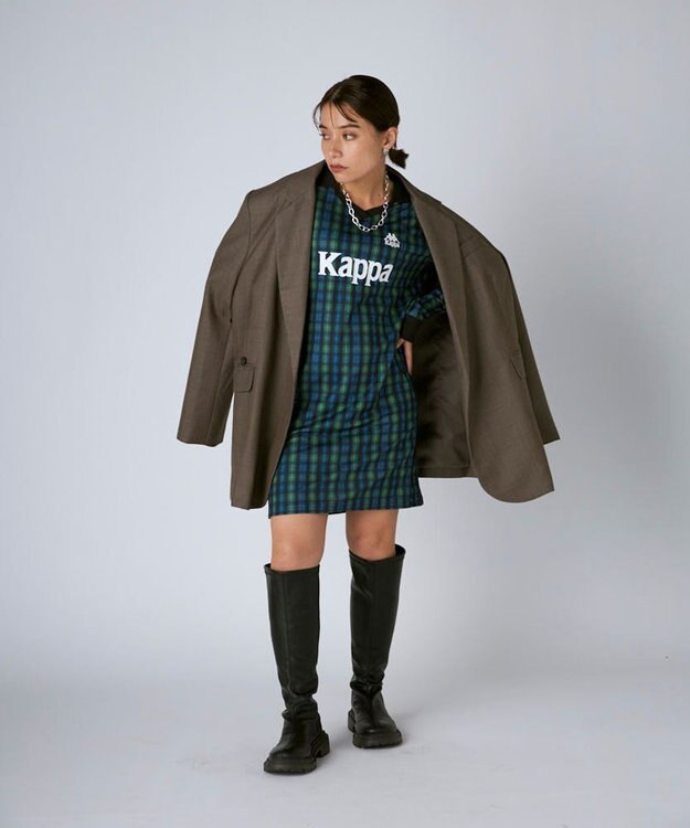 OP／FILA 【Kappa】サッカーシャツ ワンピース チェック
