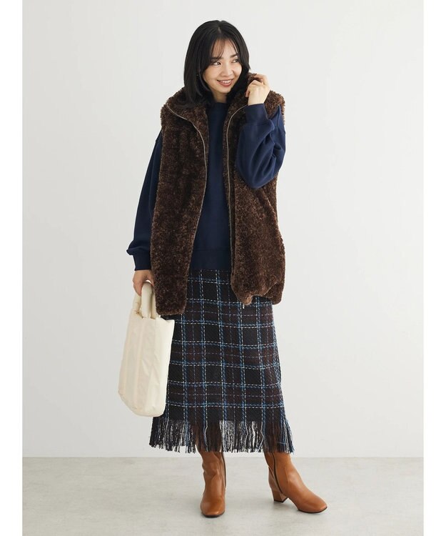 Green Parks ■ＡＪＵＧＡ．×ＧＰ　ファーＺＩＰベスト Ivory