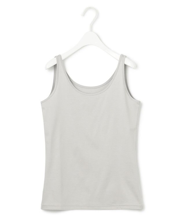 ICB 【洗える】 コットンリヨセルスムース タンクトップ ライトグレー系