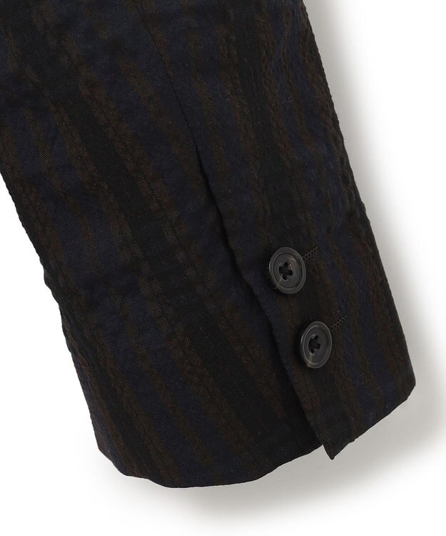 J.PRESS MEN J.PRESSアーカイヴパターン ダークチェックサッカー ジャケット ダークブラウン系4