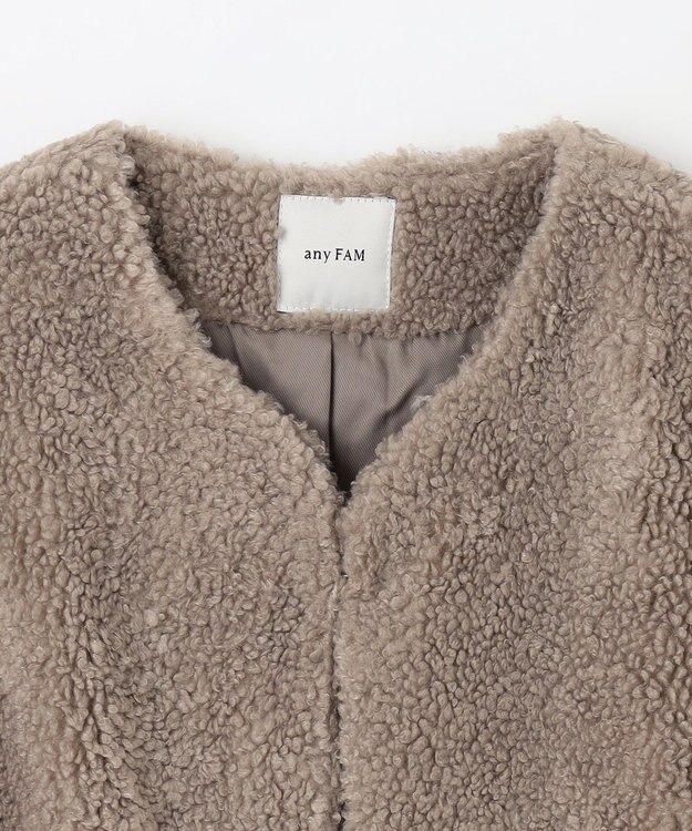 ANY L カールボアブルゾン モカ