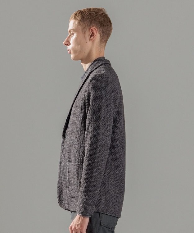 JOSEPH HOMME ストロータックステッチ　ニットジャケット グレー系