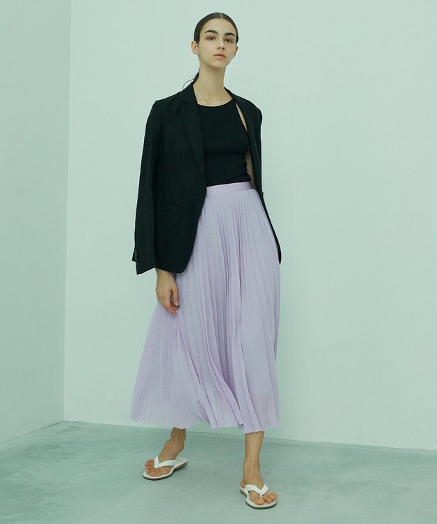 BEIGE， THISTLE / プリーツスカート Rose