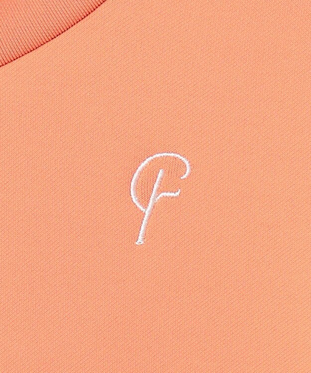 23区GOLF 【23Fondation/WOMEN】長袖 モックネックシャツ ライトオレンジ系