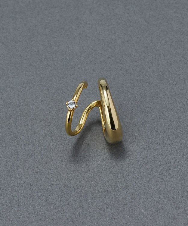 Phoebe ドレッシングビジューイヤーカフ　ゴールド/片耳 ゴールド