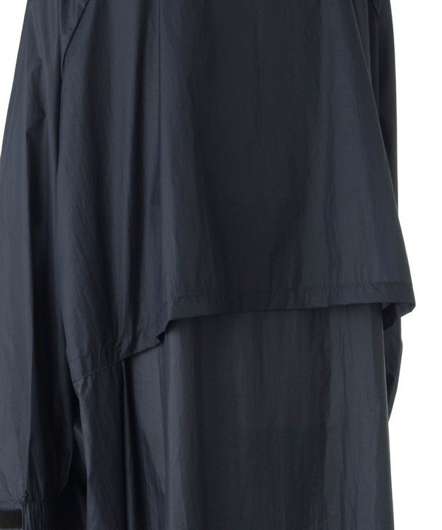 MOONBAT POLO RALPH LAUREN(ポロ ラルフローレン) ポロポニー レインコート ライトウェイト レインポンチョ  無地 フード 収納袋 レディース ネイビーブルー