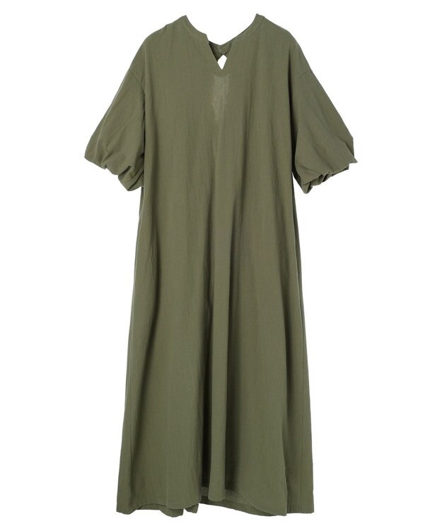 Green Parks ・ＥＬＥＮＣＡＲＥ　ＤＵＥ　バックリボンワンピース Khaki