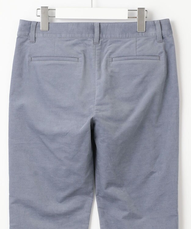 J.PRESS LADIES S 【洗える】AIRDUROYストレッチ パンツ ダルブルー系