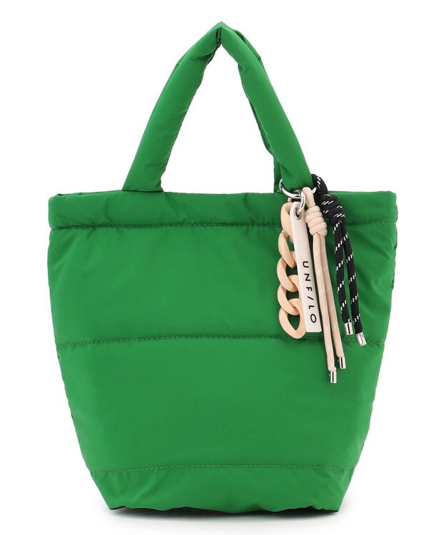 UNFILO パデッド ミニトートバッグ グリーン