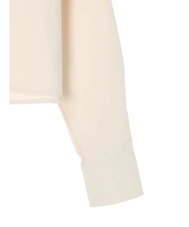 earth music&ecology ジップショートシャツ Light Gray