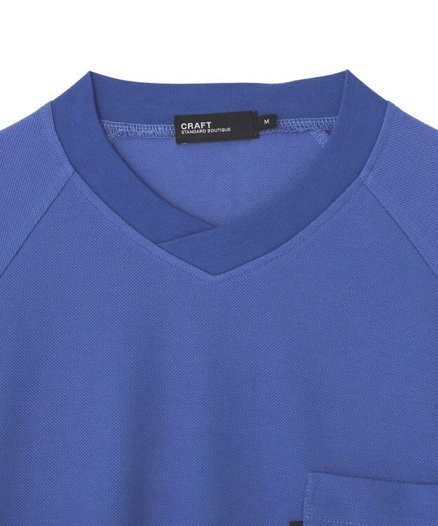 CRAFT STANDARD BOUTIQUE カノコドロストラグランＴシャツ Navy